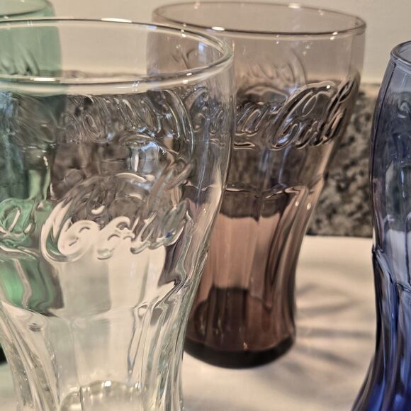 Set of 7 Genuine Coca-Cola Glass Tumblers by Libbey - Picture 11 of 12